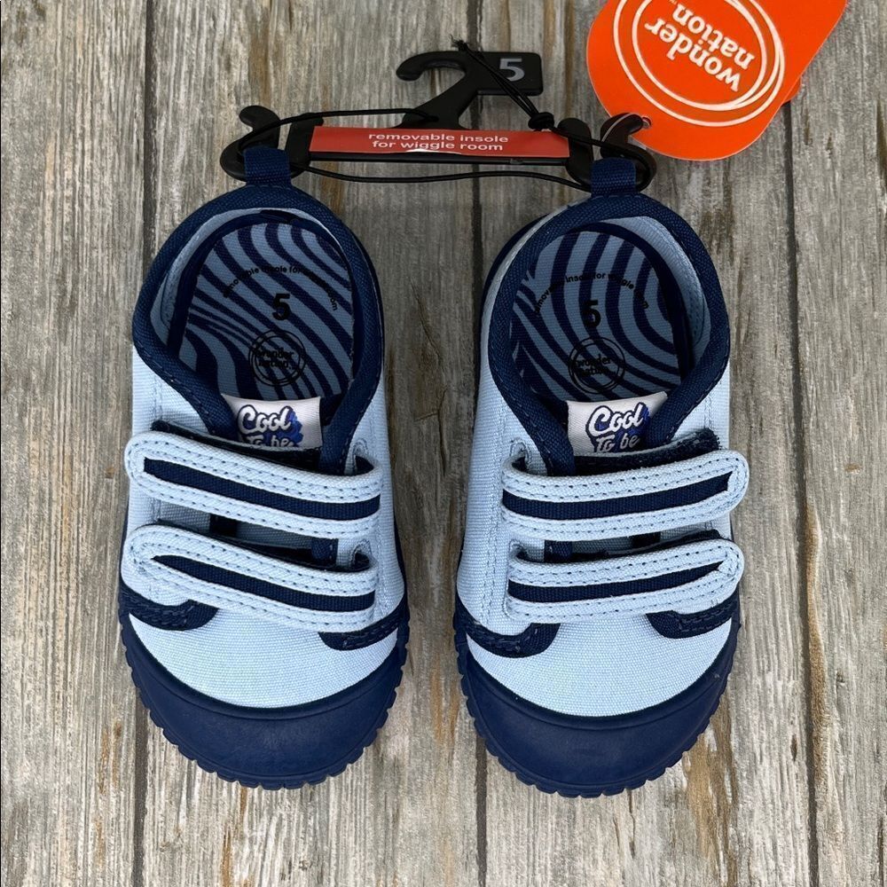 Baby Boys Two Strap Bump Toe Sneakers Shoes Size 5